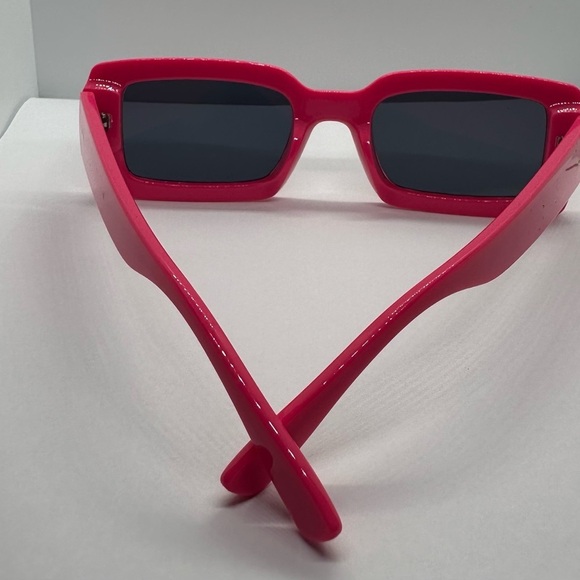 Retro Hot Pink Square Sunglasses - Y2K Style, UV400 Protection - New main image 12